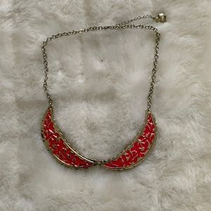Coral Collar Statement Necklace